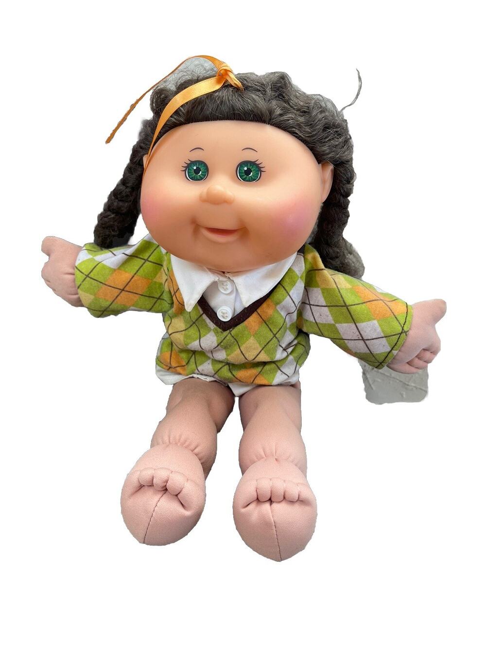 CABBAGE PATCH DOLL CPK Ltd 2011 Girl Doll Brown Hair Green Eyes